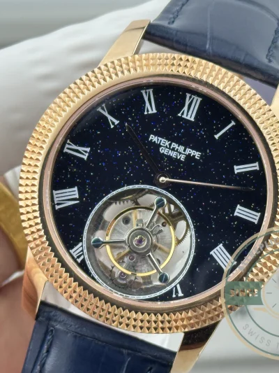 Swiss Clone Patek Philippe Grand Complications 42mm Tourbillon Night Sky Dial - Budget Luxury Replica Watch