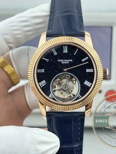 Swiss Clone Patek Philippe Grand Complications 42mm Tourbillon Night Sky Dial - High-Grade Replica Watch