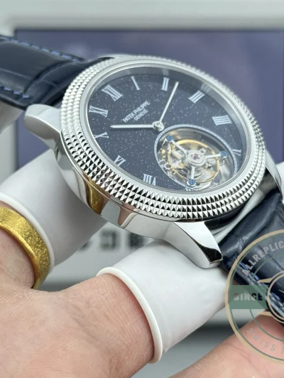 Swiss Clone Patek Philippe Grand Complications 42mm Tourbillon Night Sky Dial - High-Grade Replica Watch