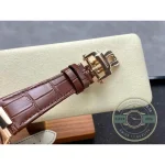 Swiss Clone Patek Philippe Nautilus 5980-2R Leather Strap 40.5mm Brown Dial - Best Quality Replica Watch