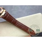 Swiss Clone Patek Philippe Nautilus 5980-2R Leather Strap 40.5mm Brown Dial - Top-Tier Swiss Replica Watch