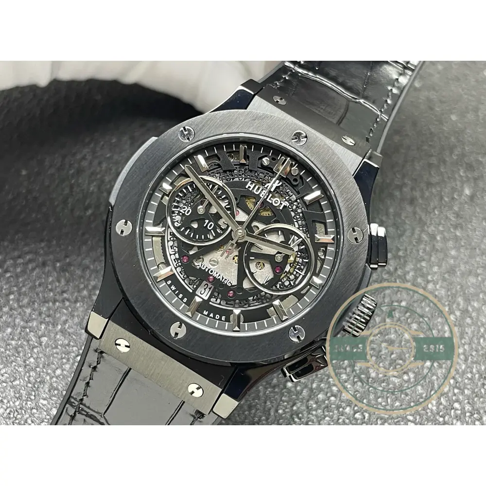 Swiss Replica Hublot Classic Fusion Aerofusion 525.CM.0170.RX Black Dial - Top-Tier Swiss Replica Watch