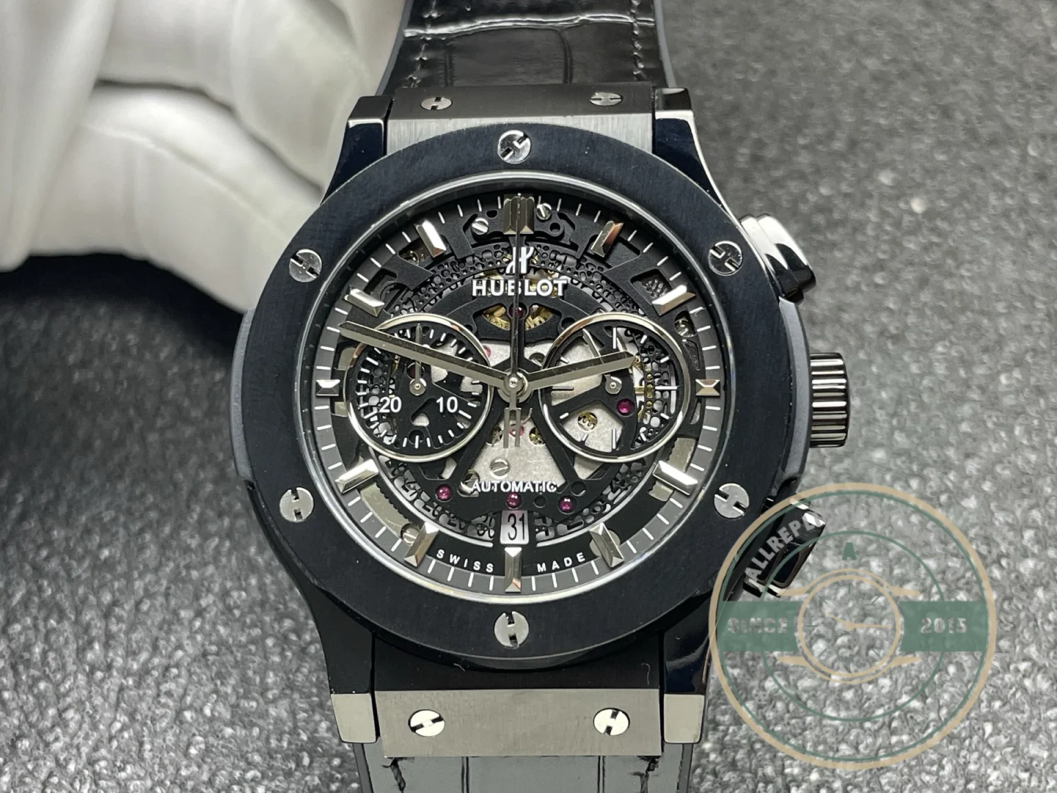 Swiss Replica Hublot Classic Fusion Aerofusion 525.CM.0170.RX Black Dial - Best Quality Replica Watch