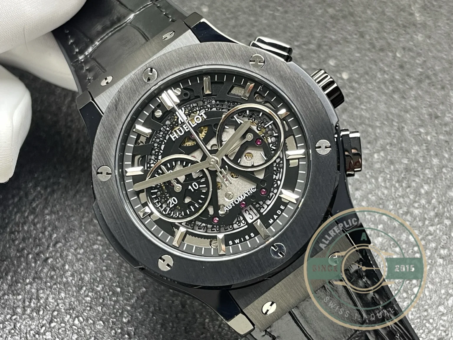 Swiss Replica Hublot Classic Fusion Aerofusion 525.CM.0170.RX Black Dial - 1:1 Swiss Replica Watch