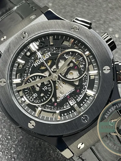 Swiss Replica Hublot Classic Fusion Aerofusion 525.CM.0170.RX Black Dial - 1:1 Swiss Replica Watch