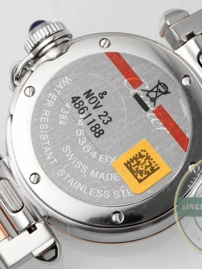 Swiss Replica Pasha de Cartier 30mm Silver Rose Gold W2PA0007 - Top-Tier Swiss Replica Watch