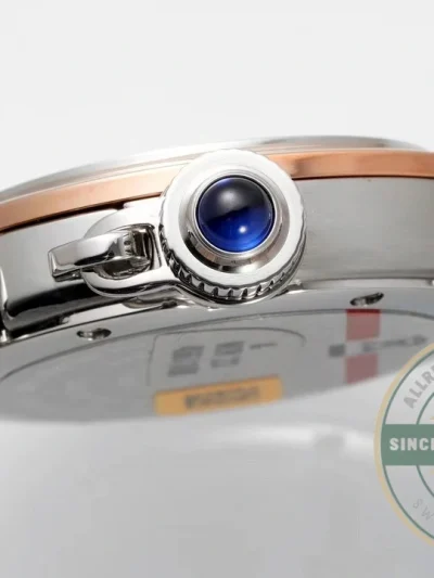 Swiss Replica Pasha de Cartier 30mm Silver Rose Gold W2PA0007 - Swiss Movement Replica Watch
