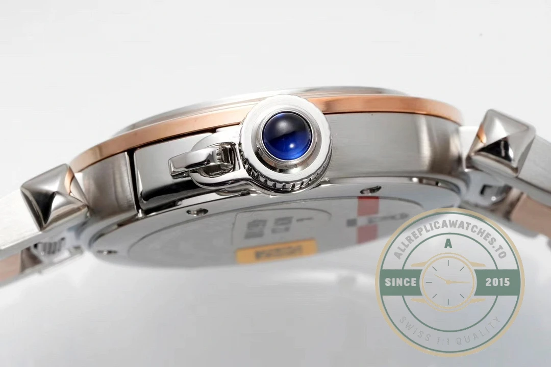 Swiss Replica Pasha de Cartier 30mm Silver Rose Gold W2PA0007 - Swiss Movement Replica Watch
