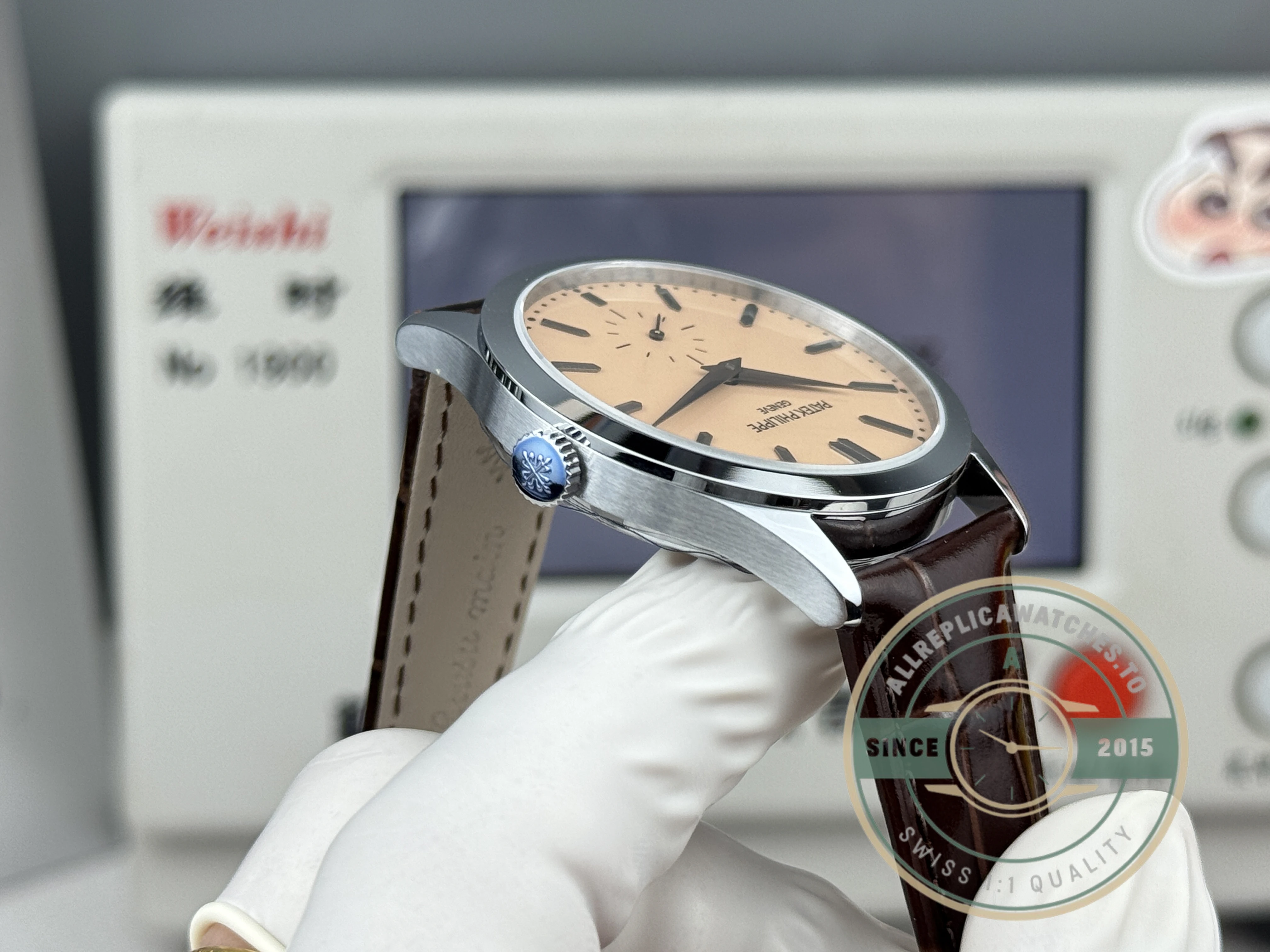 Swiss Replica Patek Philippe Calatrava 6196P-001 38mm Salmon Dial - Factory Super Clone Watch