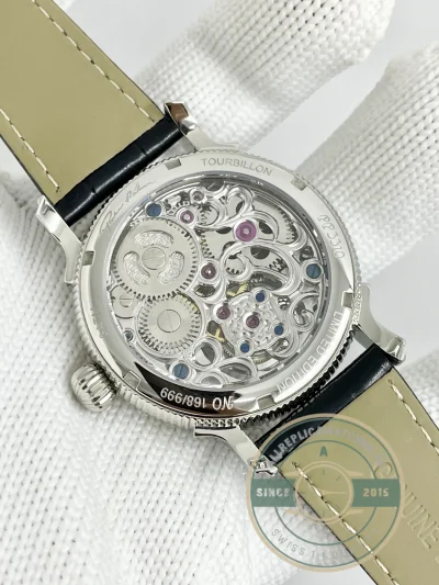 Swiss Replica Patek Tourbillon 42mm skeletonized dial, Rose Gold - Swiss-Made Clone Watch