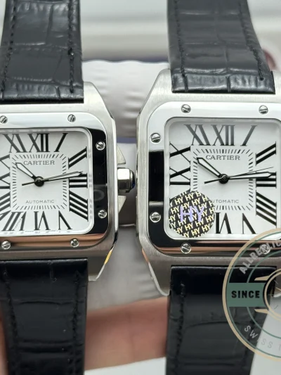 Swiss Replica Santos 100 White Dial W20076X8 - Luxury Replica Watch