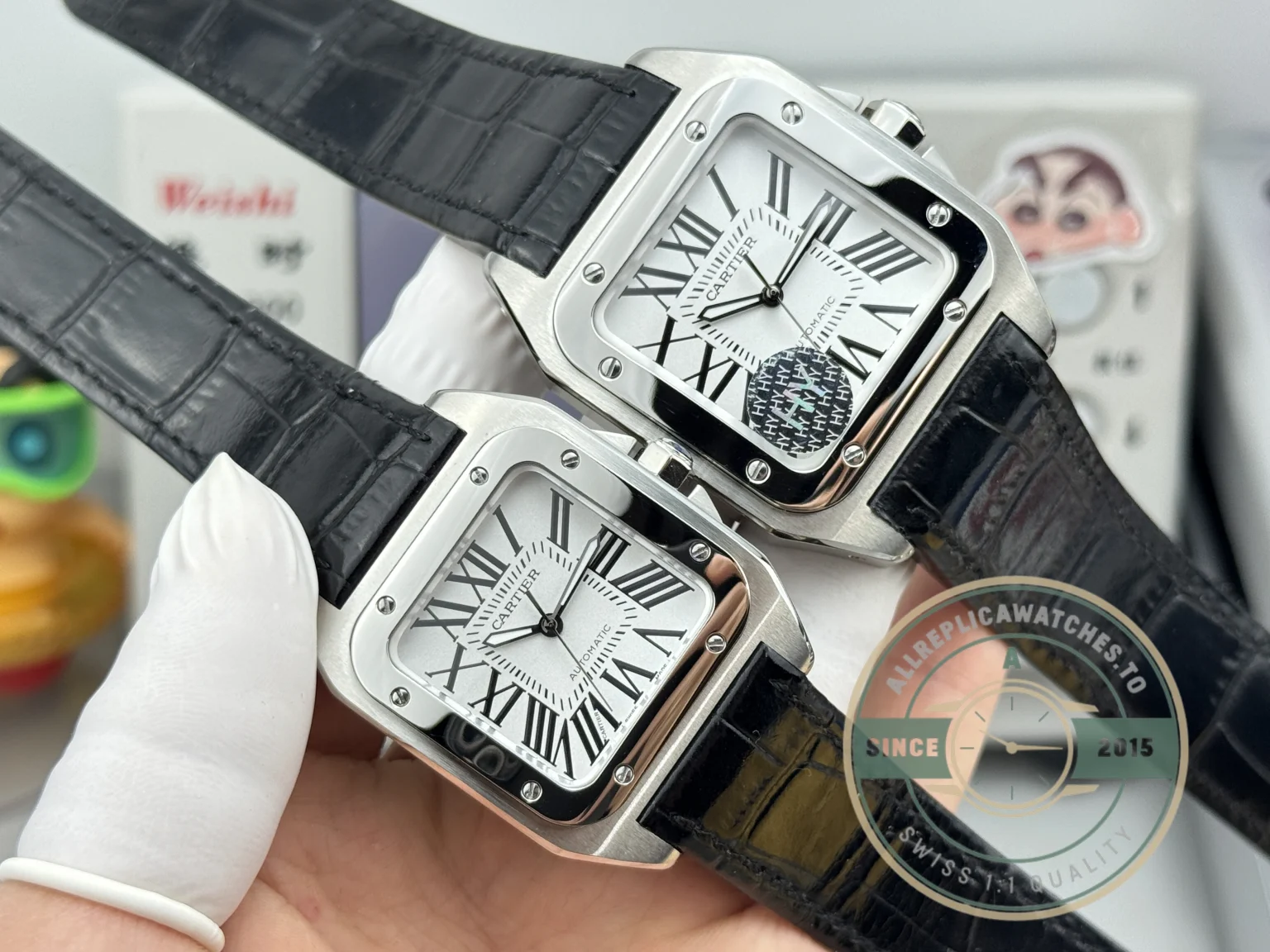 Swiss Replica Santos 100 White Dial W20076X8 - 1:1 Swiss Replica Watch