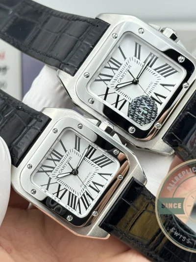 Swiss Replica Santos 100 White Dial W20076X8 - 1:1 Swiss Replica Watch