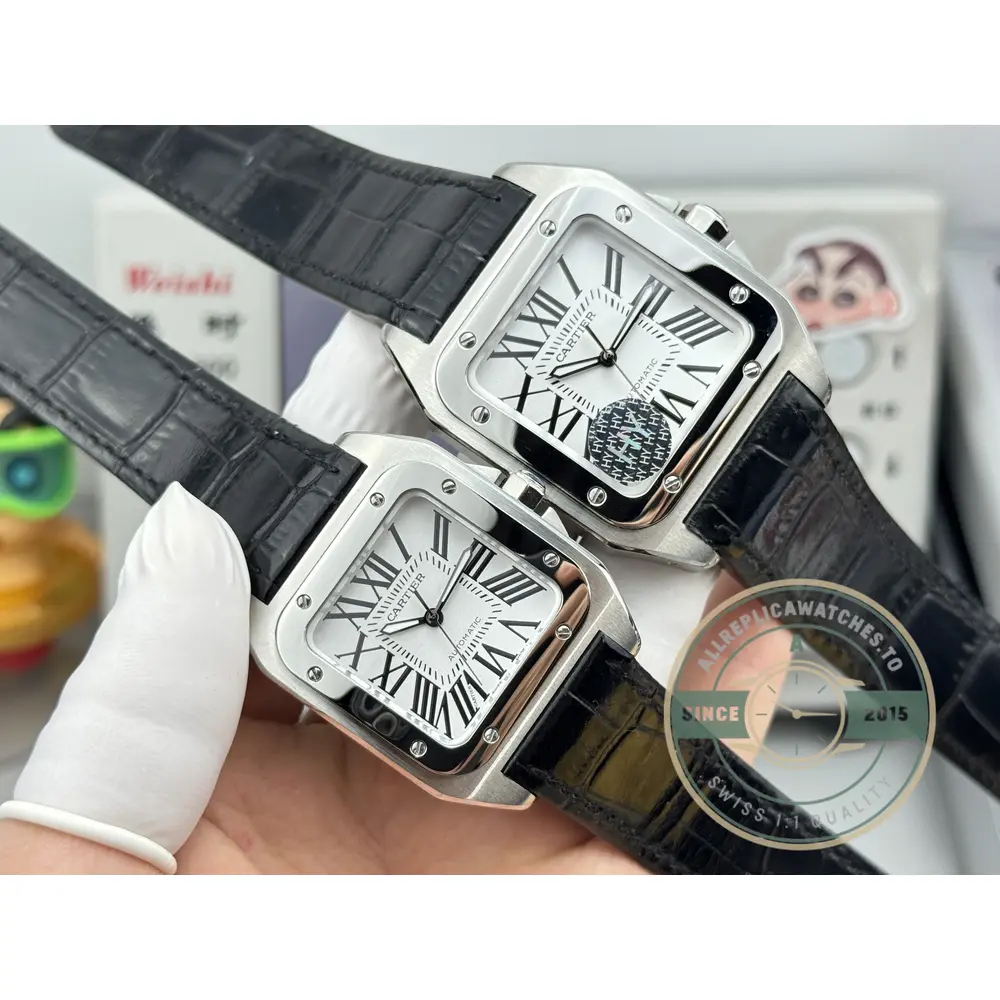 Swiss Replica Santos 100 White Dial W20076X8 - 1:1 Swiss Replica Watch