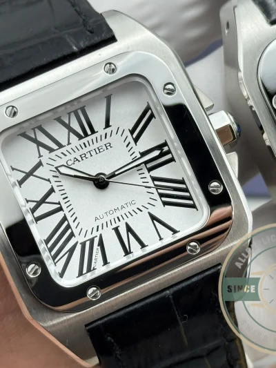 Swiss Replica Santos 100 White Dial W20076X8 - High-Grade Replica Watch