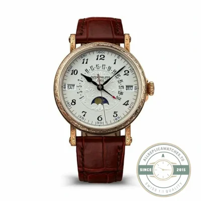 Swiss Replica Patek Grand Complication 5159 Rose Gold Perpetual Calendar - Top-Tier Swiss Replica Watch