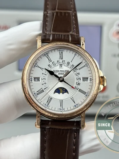 Swiss Replica Patek Grand Complication 5159 Rose Gold Perpetual Calendar - Swiss-Made Clone Watch