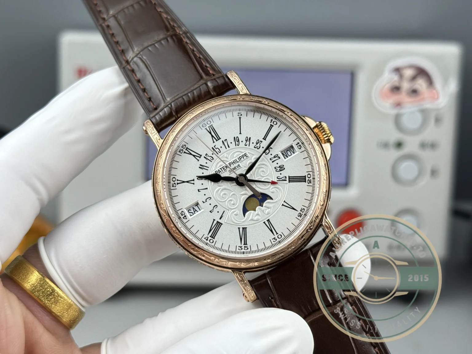 Swiss Replica Patek Grand Complication 5159 Rose Gold Perpetual Calendar - 1:1 Swiss Replica Watch