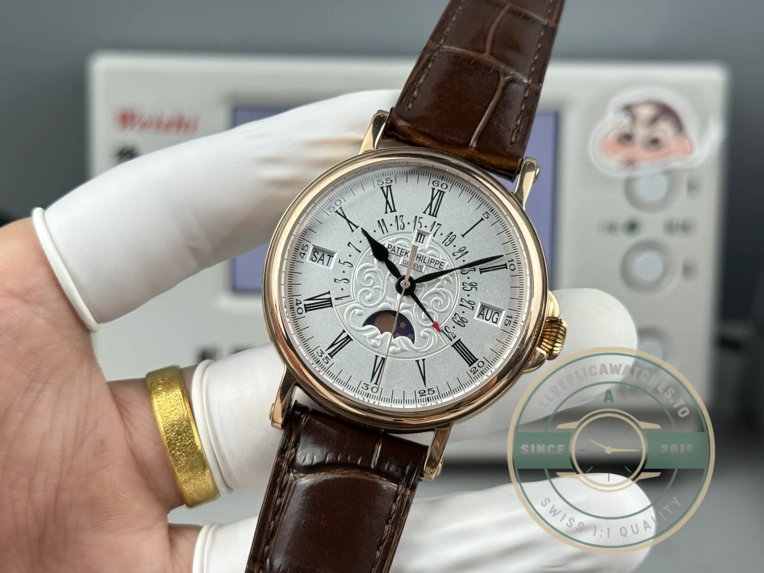 Swiss Replica Patek Grand Complication 5159 Rose Gold Perpetual Calendar - Budget Luxury Replica Watch