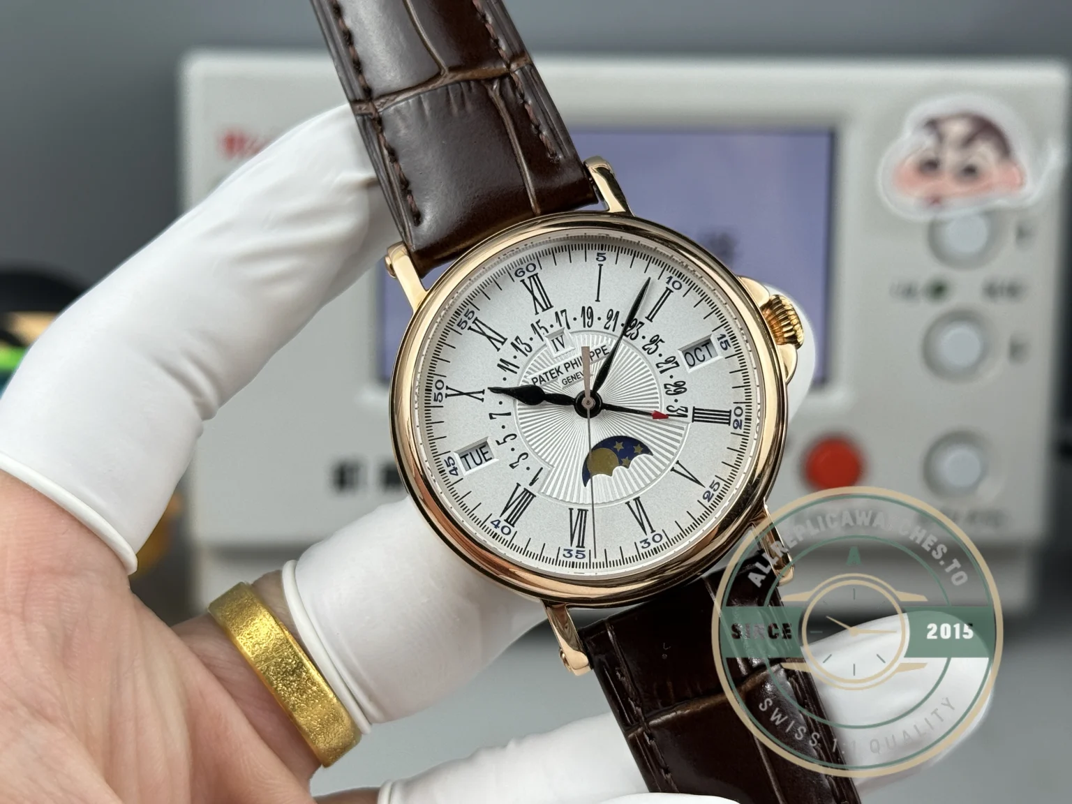 Swiss Replica Patek Grand Complication 5159 Rose Gold Perpetual Calendar - Premium Super Clone Watch