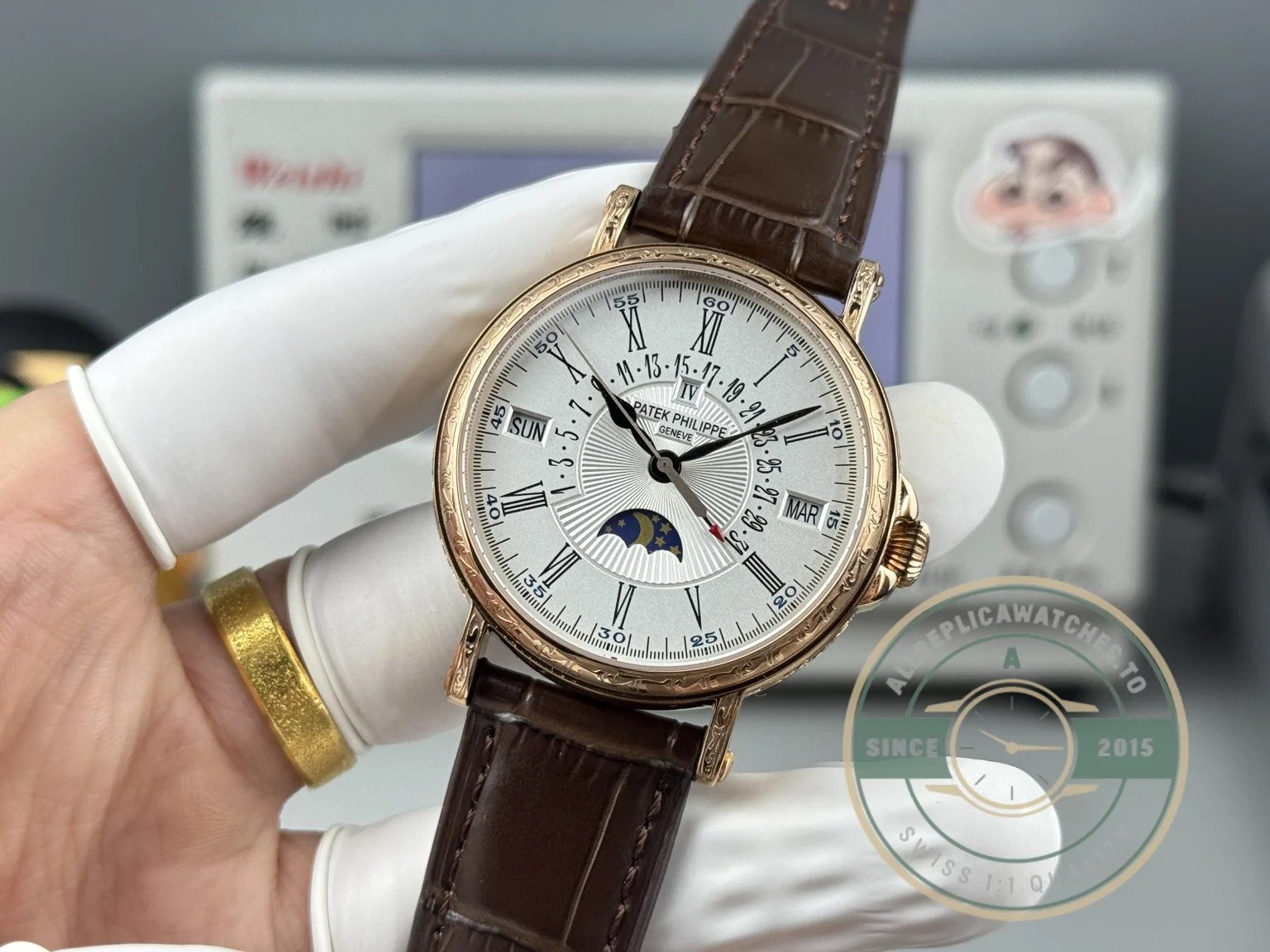 Swiss Replica Patek Grand Complication 5159 Rose Gold Perpetual Calendar - Luxury Replica Watch