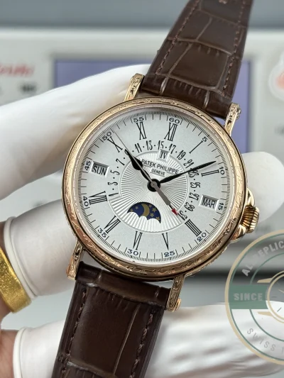 Swiss Replica Patek Grand Complication 5159 Rose Gold Perpetual Calendar - Luxury Replica Watch