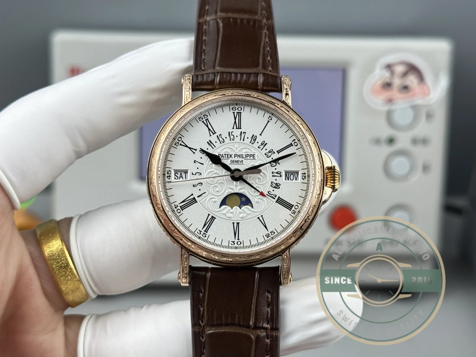 Swiss Replica Patek Grand Complication 5159 Rose Gold Perpetual Calendar - Luxury Replica Watch