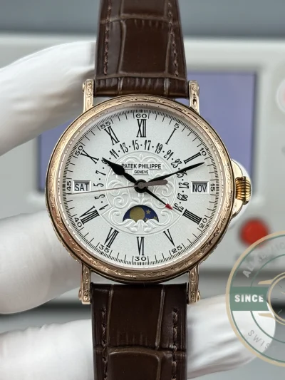 Swiss Replica Patek Grand Complication 5159 Rose Gold Perpetual Calendar - Luxury Replica Watch