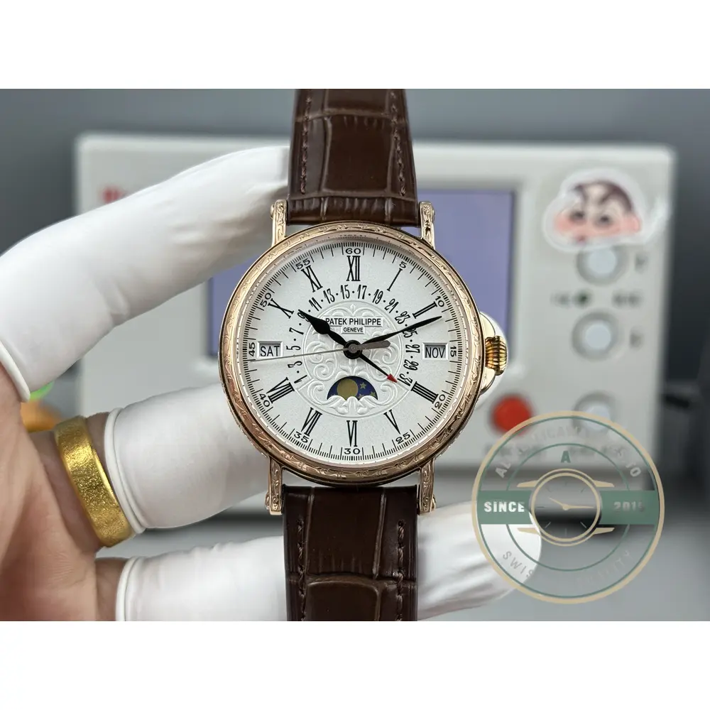 Swiss Replica Patek Grand Complication 5159 Rose Gold Perpetual Calendar - Luxury Replica Watch