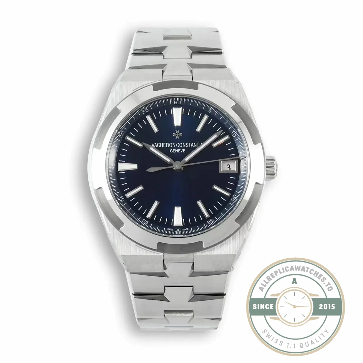 Swiss Replica Vacheron Constantin Overseas 4500V110A-B128 Blue Dial - Affordable Luxury Replica Timepiece