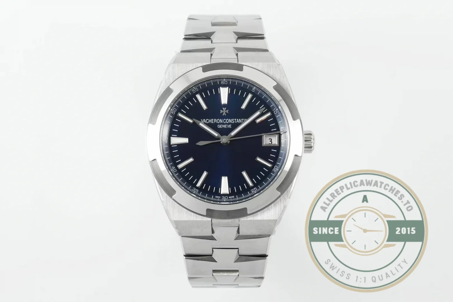 Swiss Replica Vacheron Constantin Overseas 4500V110A-B128 Blue Dial - High-Grade Replica Watch