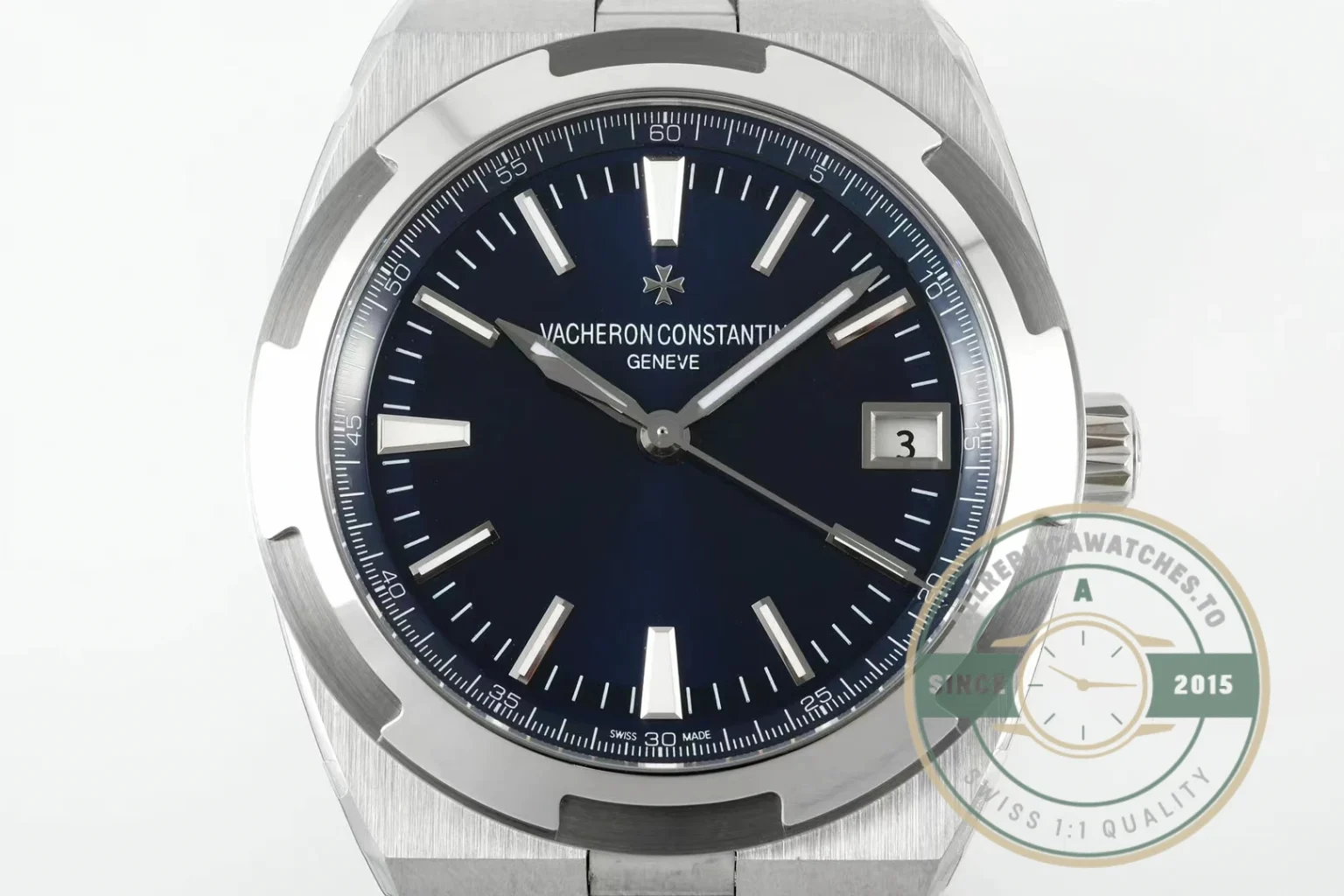 Swiss Replica Vacheron Constantin Overseas 4500V110A-B128 Blue Dial - Budget Luxury Replica Watch