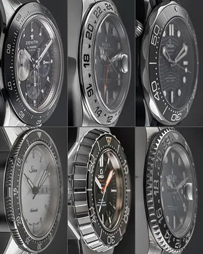 Platinum-Filled Ceramic Bezels