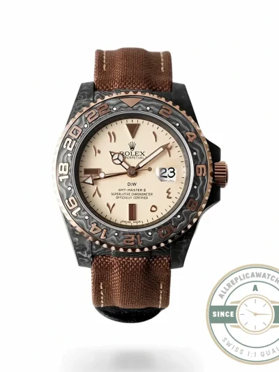 ROLEX GMT-Master II DIW Karbon Sarı Kadranı 40mm - Factory Super Clone Watch