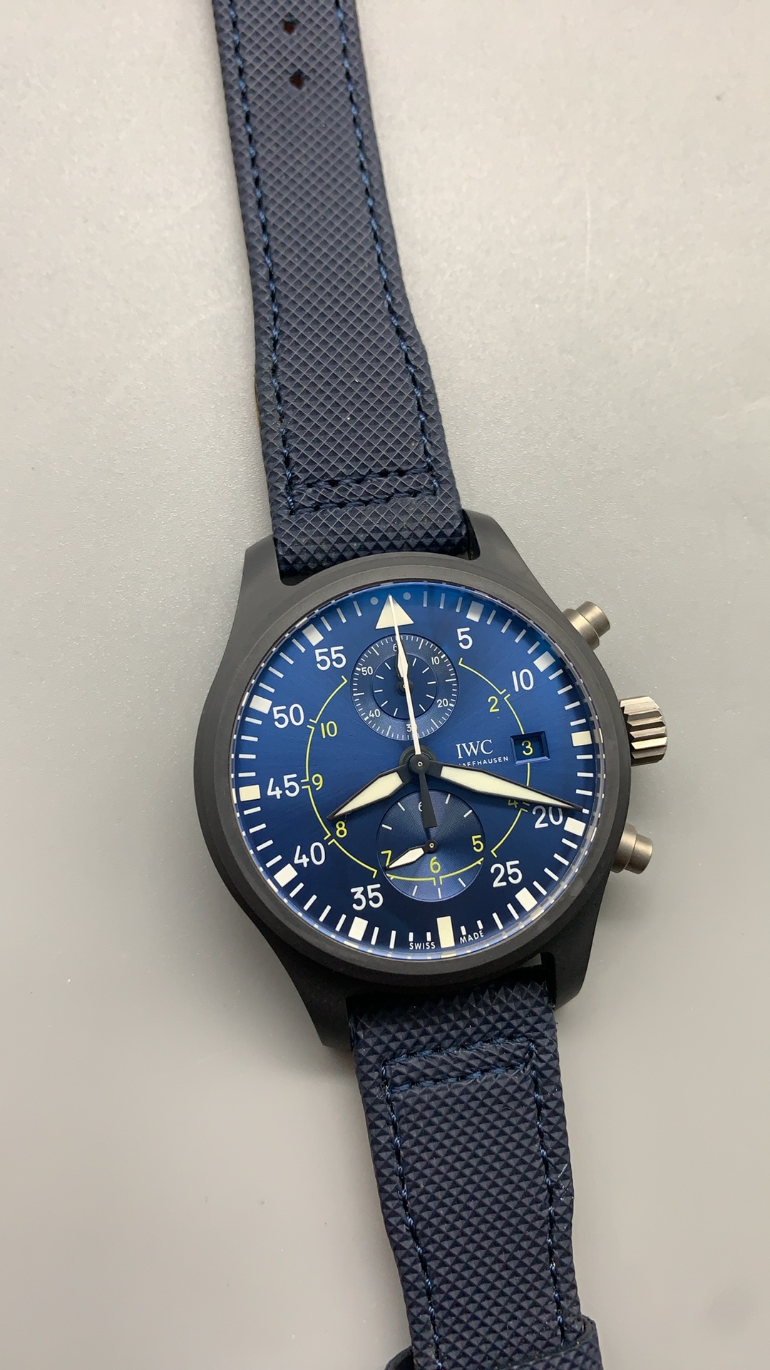 Roughly 44 hours of reserve on the 7750-derived chronograph platform