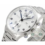 The vertical bi-compax register layout, a Portugieser chronograph signature