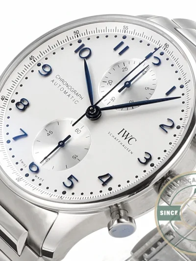 Clone IWC Portugieser Chronograph Silver Dial 41mm IW371617 - Swiss-Made Clone Watch