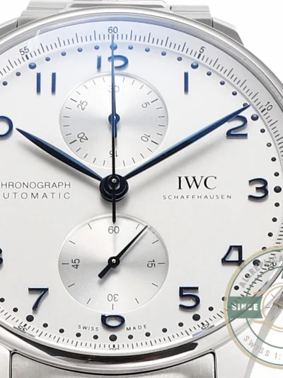 Clone IWC Portugieser Chronograph Silver Dial 41mm IW371617 - Best Quality Replica Watch