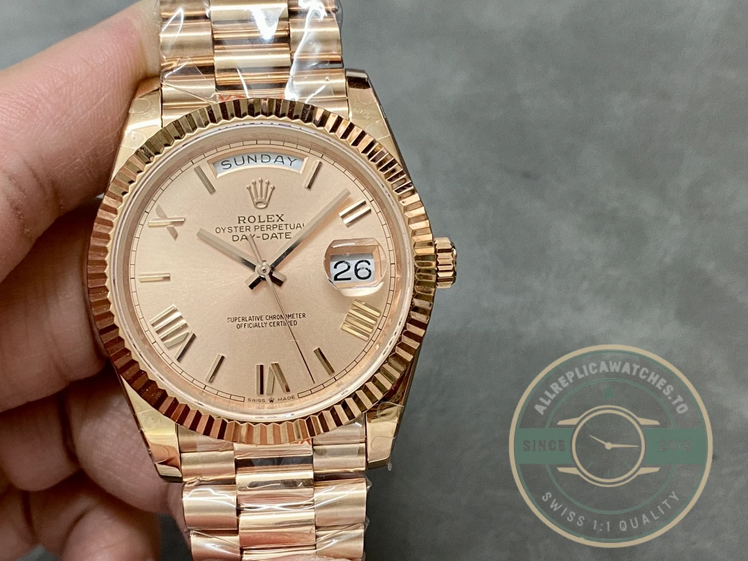 Clone Rolex Day-Date 40mm 228235 Sundust dial - Premium Super Clone Watch