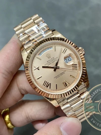 Clone Rolex Day-Date 40mm 228235 Sundust dial - Affordable Luxury Replica Timepiece