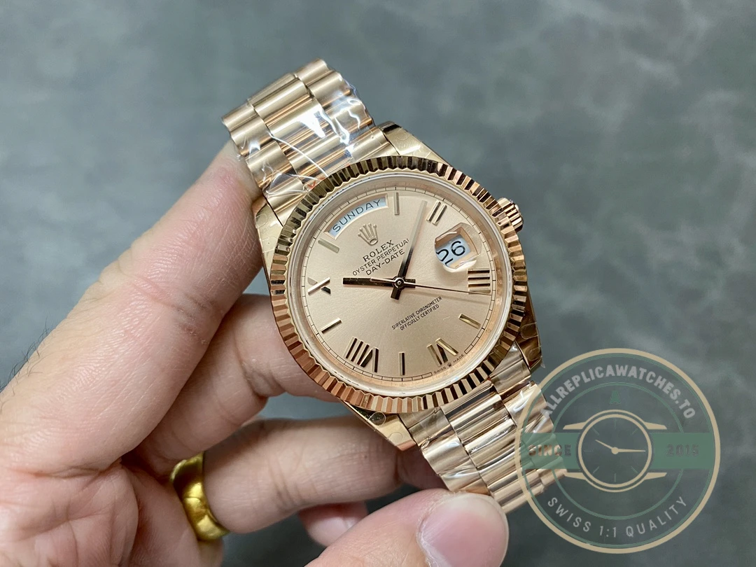 Clone Rolex Day-Date 40mm 228235 Sundust dial - Affordable Luxury Replica Timepiece
