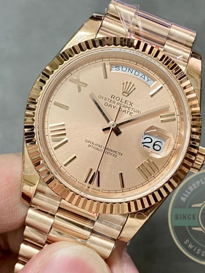 Clone Rolex Day-Date 40mm 228235 Sundust dial - Luxury Replica Watch