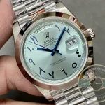 Clone Rolex Day-Date 40mm Blue Arabic Dial 228206 - High-Grade Replica Watch