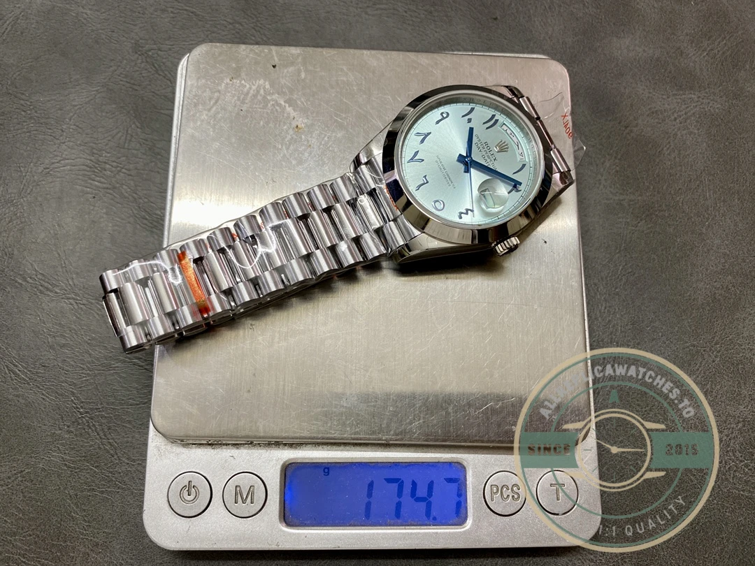 Clone Rolex Day-Date 40mm Blue Arabic Dial 228206 - Best Quality Replica Watch