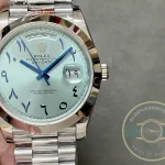 Clone Rolex Day-Date 40mm Blue Arabic Dial 228206 - 1:1 Swiss Replica Watch