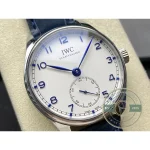 A coated sapphire dome arcs over the blue dial and its gold indices