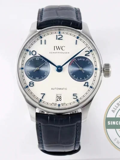 Replica IWC Schaffhausen Blue Subdials 42.3mm IW500715 - Premium Super Clone Watch