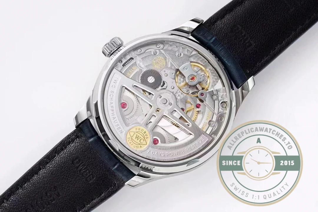 Replica IWC Schaffhausen Blue Subdials 42.3mm IW500715 - Budget Luxury Replica Watch