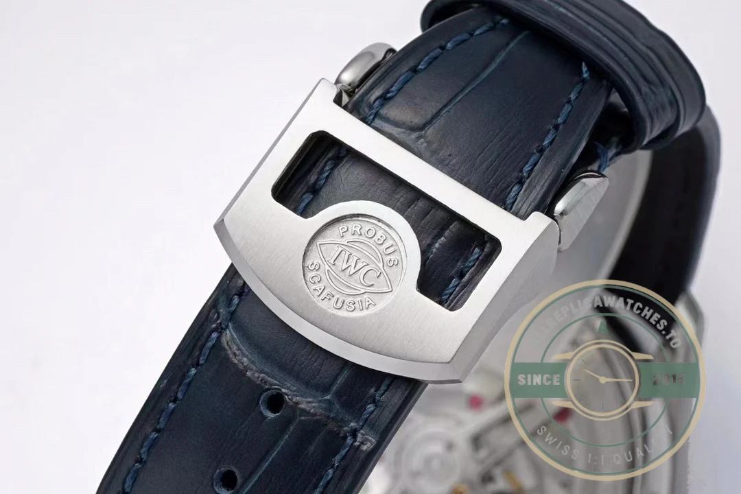 Replica IWC Schaffhausen Blue Subdials 42.3mm IW500715 - Best Quality Replica Watch