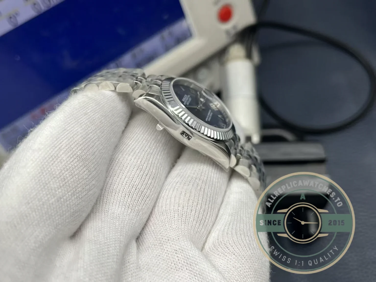 Replica Rolex Datejust Blue Roman Dial 31mm 278274 - Premium Super Clone Watch